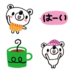 クマゾーのゆるい冬絵文字[動く]