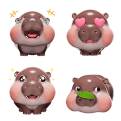 MooDoong Hippo TuaGom Emojis