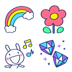 Adult Charm White Rabbit Emoji | Yabe-LINE貼圖代購| 台灣No.1