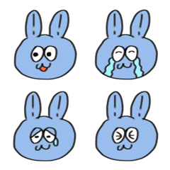 Usagi-nyo Emoji blue