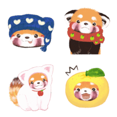 Red panda Pohe/emoji/Animation/Winter