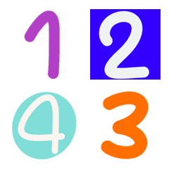 Four colorful numbers