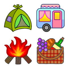 Camping, hiking, picnic, travel, party