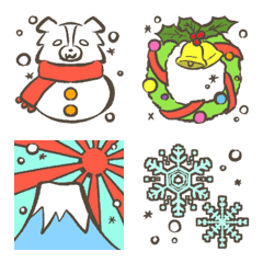 Cute winter stamps that can be used