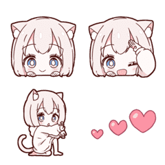 MININEKO Girl Animated Emoji !