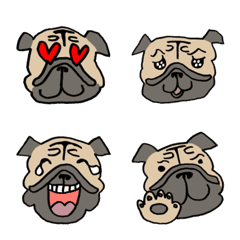 Lucky the Pug Emoji edition