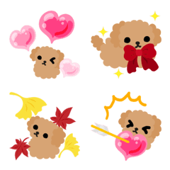 Cute Cute Toy Poodle Emoji