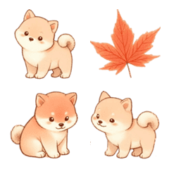 Shiba Inu and Autumn Leaves...