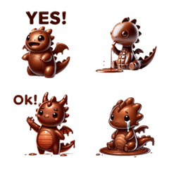 Chocolate Dragon Emoji