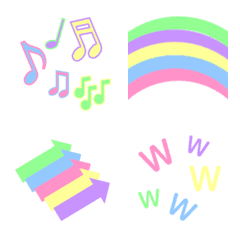 Pastel colors emoji(5colors)