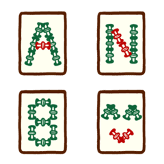 Mahjong bamboo Alphabet Emoji