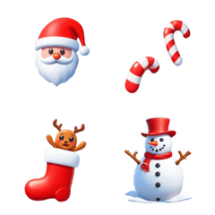 Emoji Christmas 3D