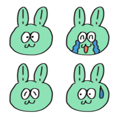 Usagi-nyo Emoji green