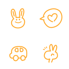 Orange  Simple Fluffy  Emoji