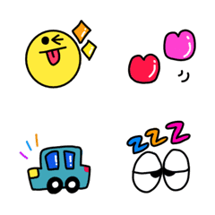 อิโมจิไลน์ Colorful Healthy Emoji