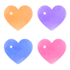 Transparent heart Midnight Emoji