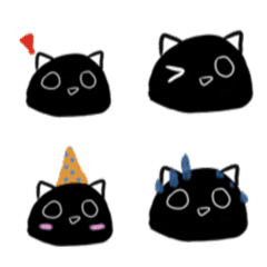 Black Cat Black Mountain emoji