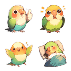 Super cute love bird parrot-2