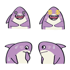 Funny Emoji Stickers(Purple)