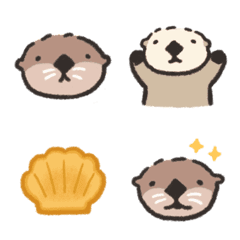 Sea Otter Mibao LINE Emojis