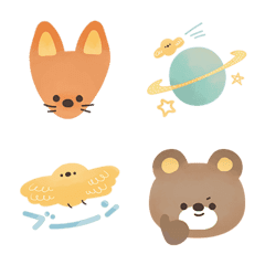 Fox and Bear Emoji