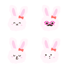 twopebaby cute rabbit emoji