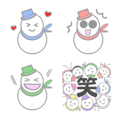 Moving Snowman Emoji