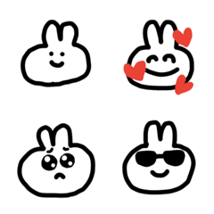 White Rabbit Emoji simple