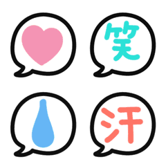 Animated Emojis in Speech Bubbles