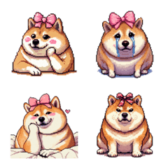 fat shiba dog loves boyfriend emoji