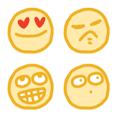 Funny and cute emoticons(yellow)