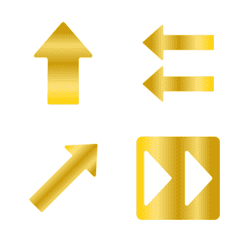 [Moving!] Golden arrow emoji animation