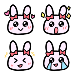 Pink kawaii rabbit