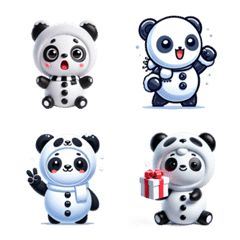 Snowman Panda Fun