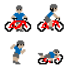 cycling life 8bit emoji