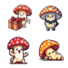 Cute mushroom emojis for everyday use