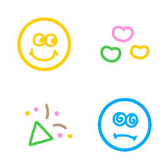 cute and colorful simple emoji