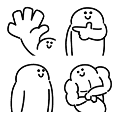 にっこりマンのじゃんけんポォン！絵文字