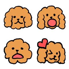 brown toy poodle Emoji