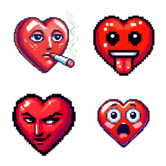 Surreal and Weird Heart Emoji