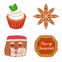 Christmas cookie animatd emoji 2024