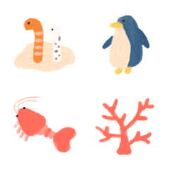 Sea creatures emojis