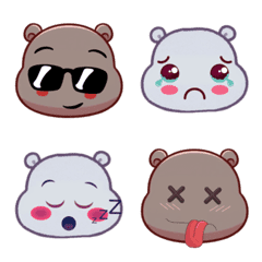 Baby Hippo Adventure (Emoji) Ver3