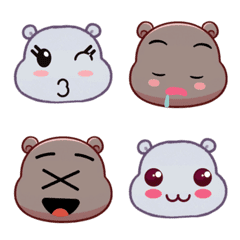 Baby Hippo Adventure (Emoji) Ver2