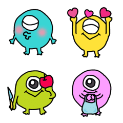 Colorful Round Monsters2