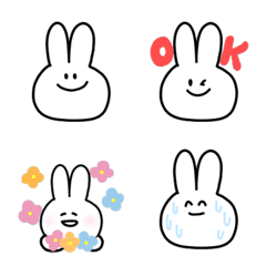 Rabbit everyday emoticons