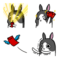 Ferocious rabbit Stickers 4