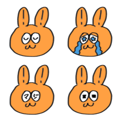 Usagi-nyo Emoji orange