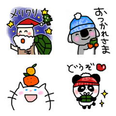 Animal Christmas & New Year Emoji02