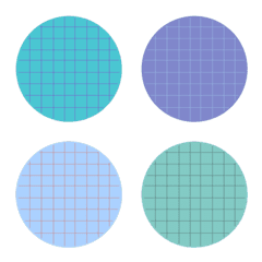 Plaid pattern dots (40 colors)